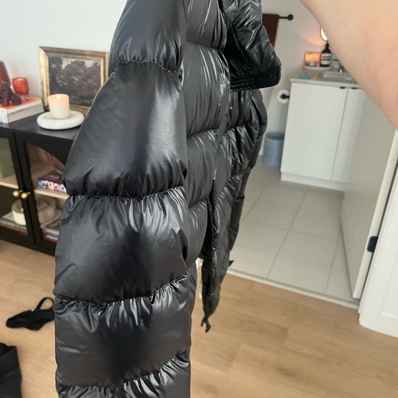 Moncler Shiny Black Down Jacket - Picture 11 of 11